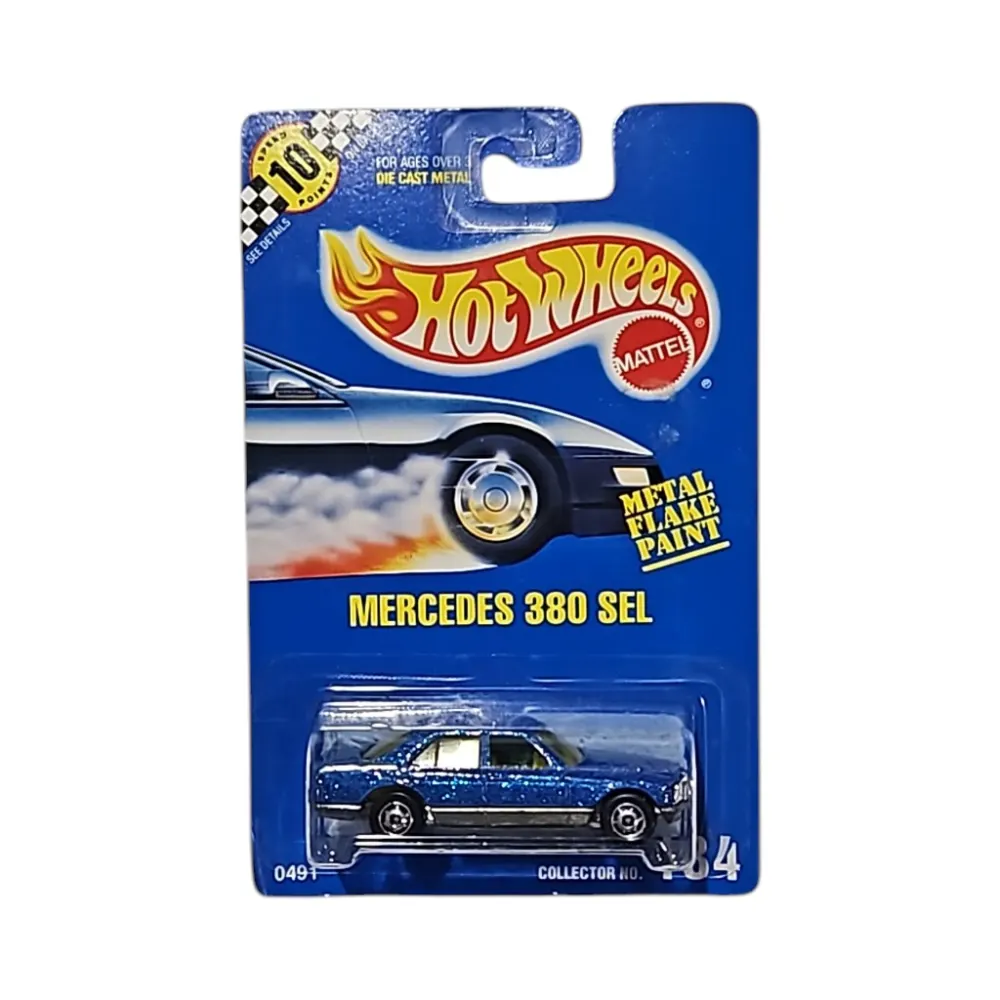 Mercedes 380 SEL — 0491 — Blue with Light Blue Glitter
