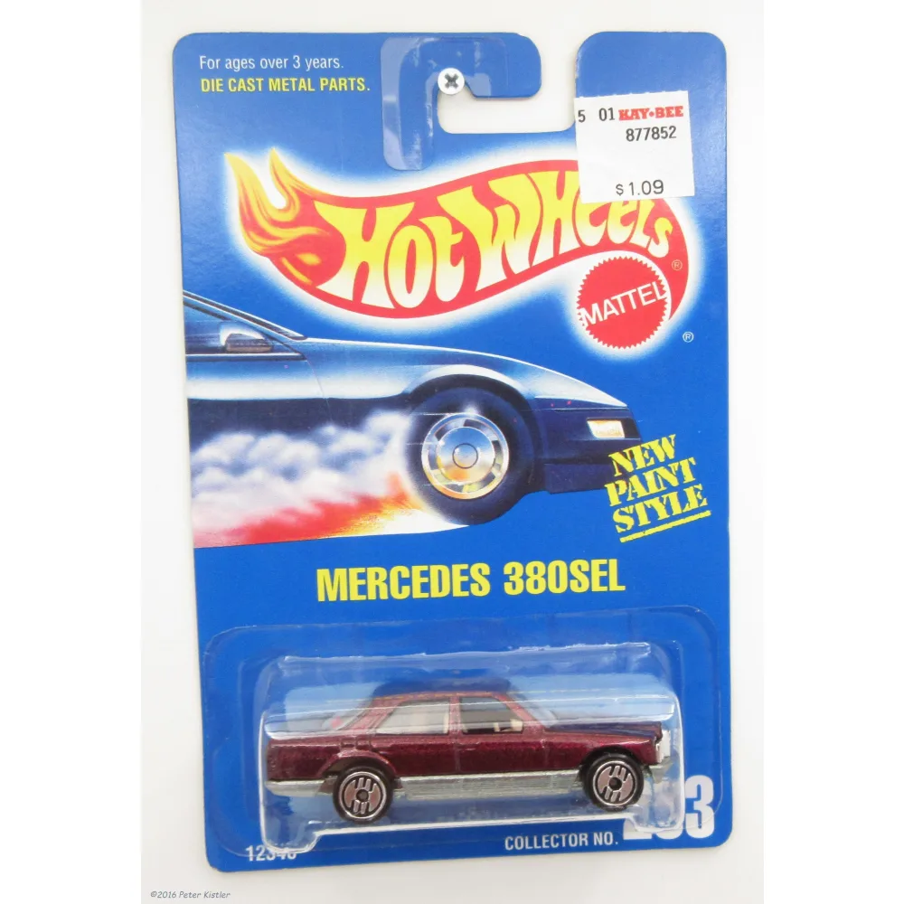 Mercedes 380 SEL — 12346 — Metalflake Burgundy