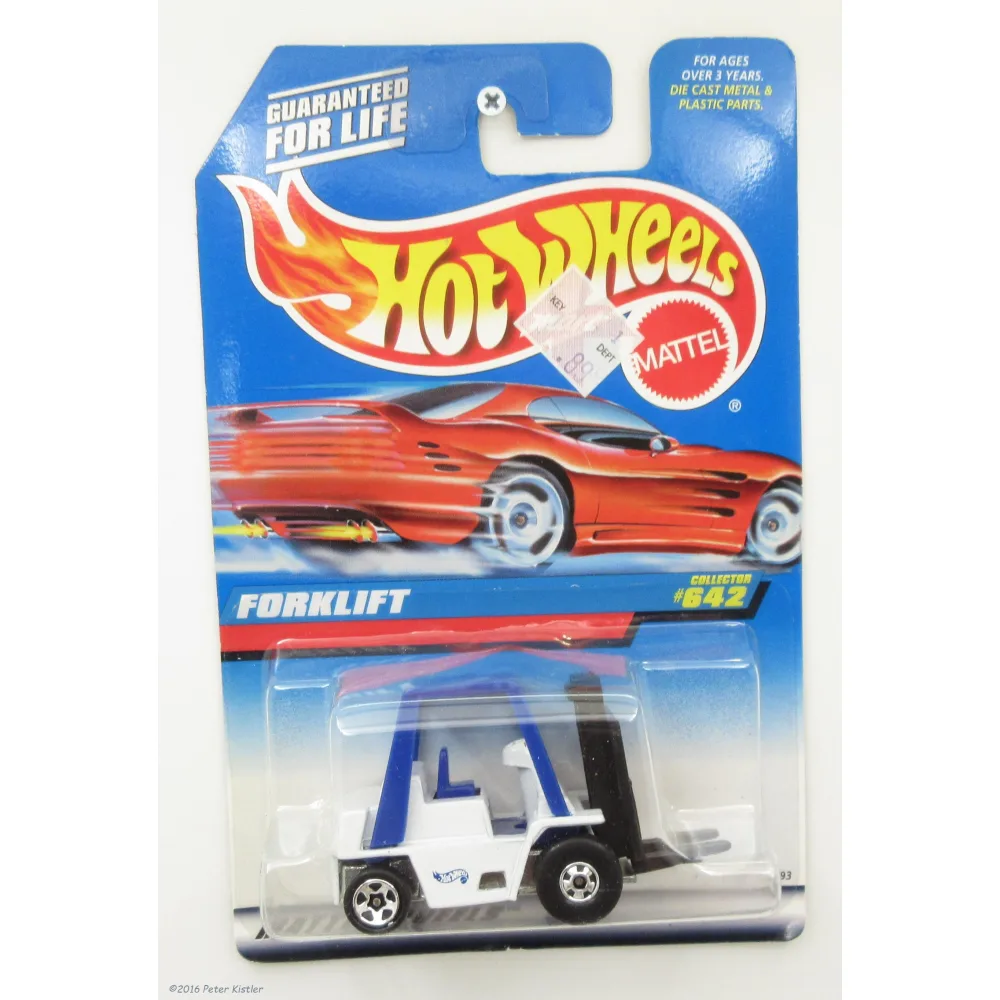 Forklift — 19693 — White w/Blue plastic cage — imagem 2