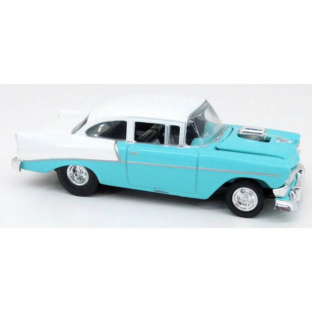 '56 Chevy 210 Sedan — 29705 — Turquoise & White — imagem 4