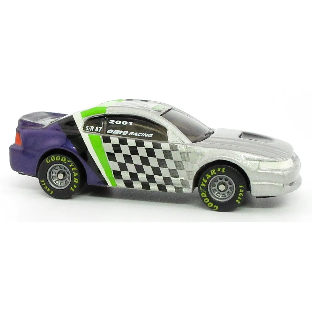 '99 Ford Mustang — 29978 — Silver & Mtflk. Purple — imagem 3