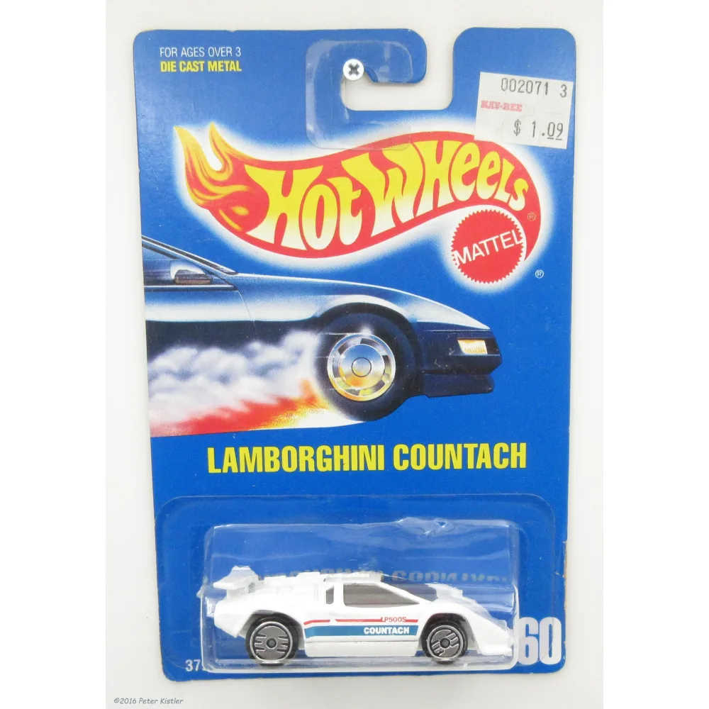 Lamborghini Countach — 3794 — White (Chrome Hubs) — imagem 2