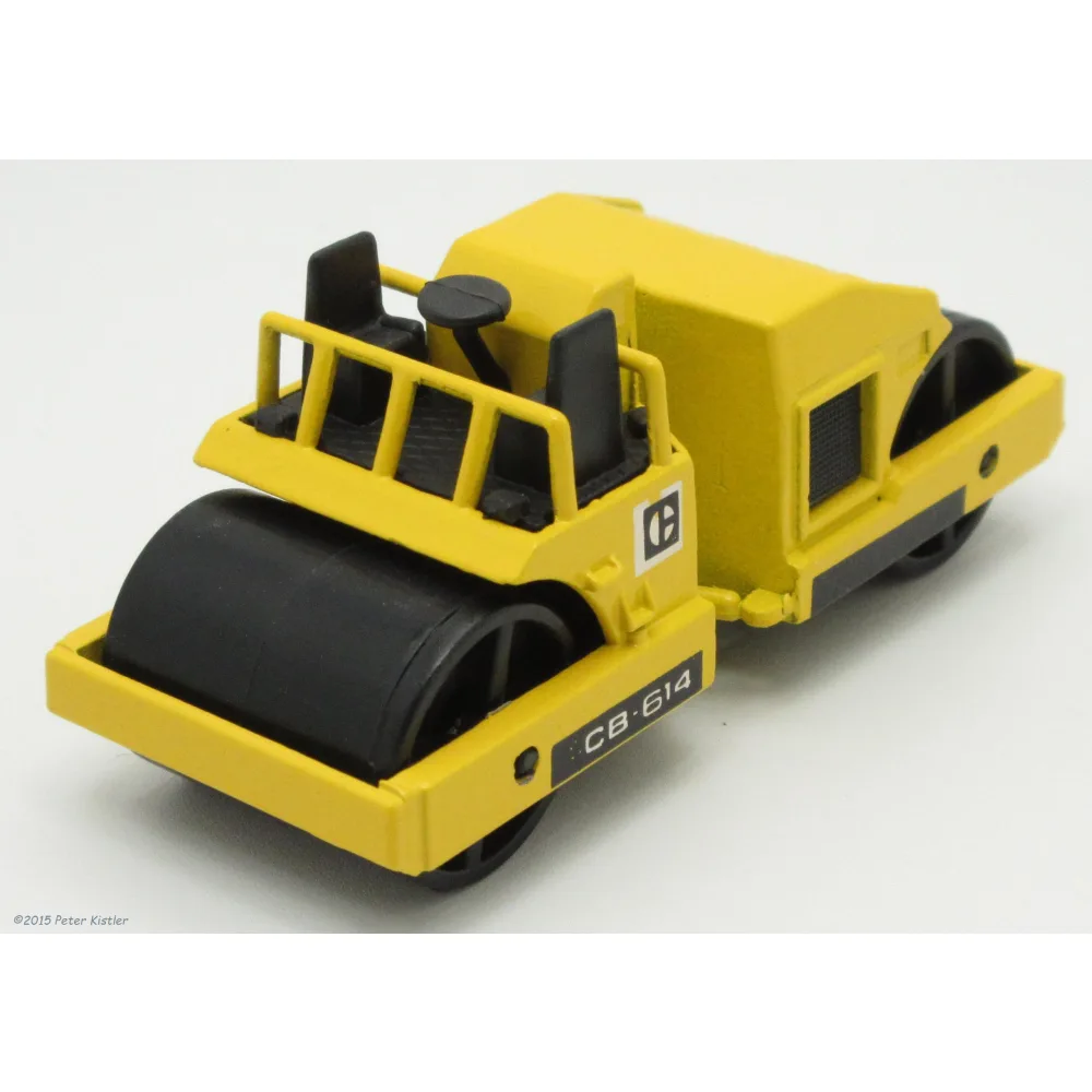 CAT Road Roller — 3853 — Yellow (Tampos, 5 Bars on Safety Rail)