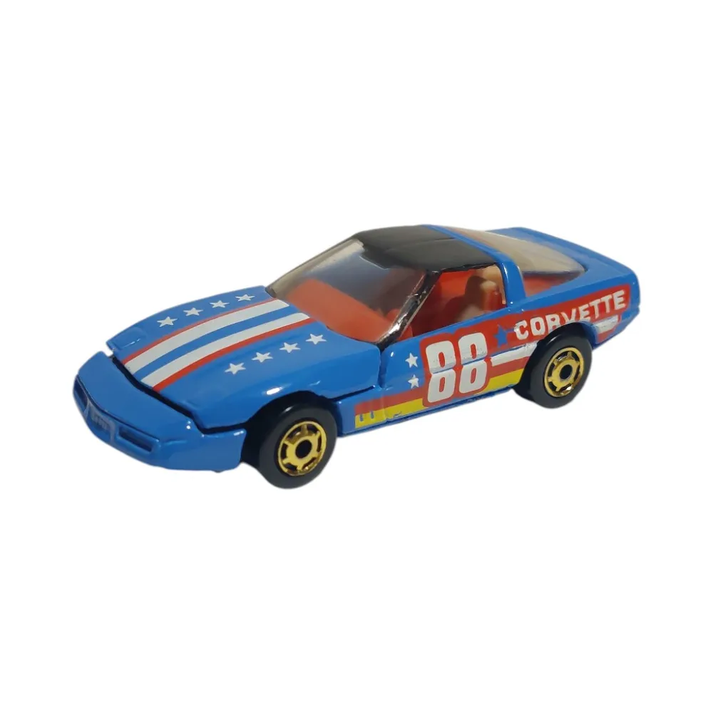'80s Corvette — 3928 — Blue (Tampo on Hood, Tan Bag)