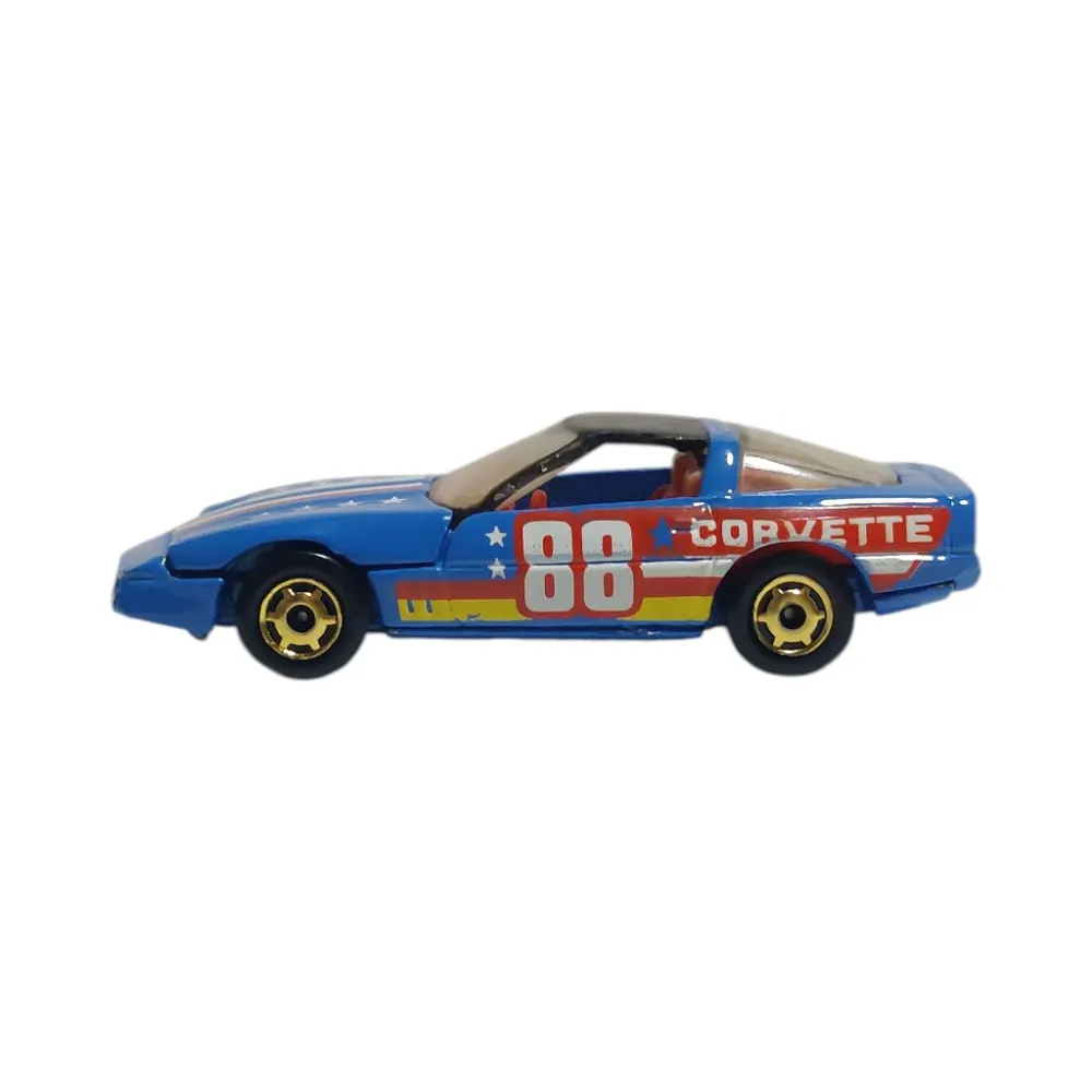 '80s Corvette — 3928 — Blue (Tampo on Hood, Tan Bag) — imagem 2