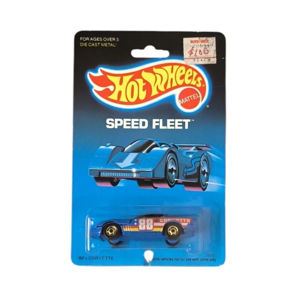 '80s Corvette — 3928 — Blue (Tampo on Hood, Tan Bag) — imagem 3