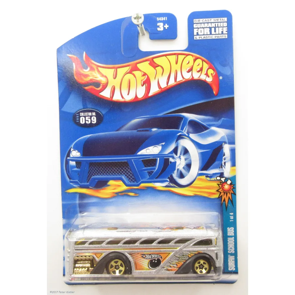Surfin' School Bus — 54341 — Metalflake Silver