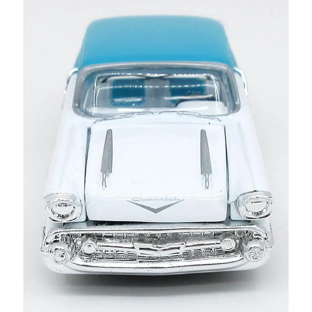 1957 Chevy 150 — 54651 — White & Aqua — imagem 2