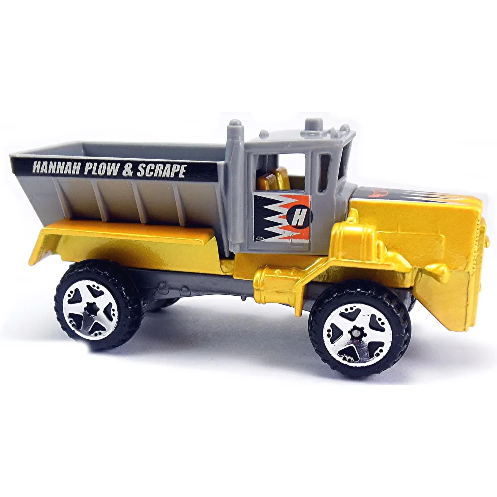 Oshkosh Snow Plow — 55056 — Metalflake Yellow with Gray plastic top and bed