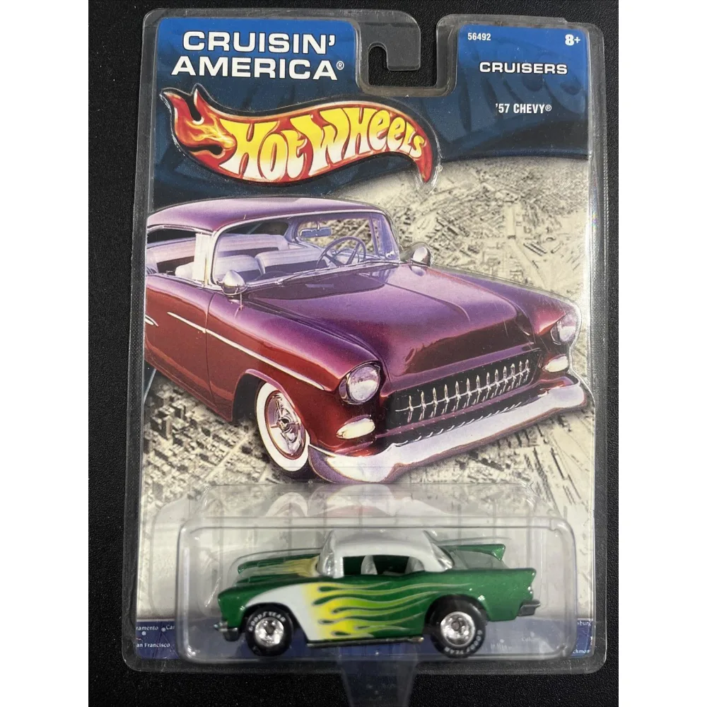 '57 Chevy — 56492 — Metalflake green w/white roof