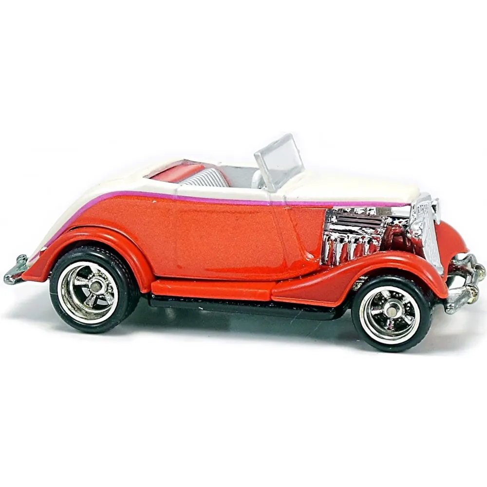 '34 Ford Roadster — 56569 — Orange & White