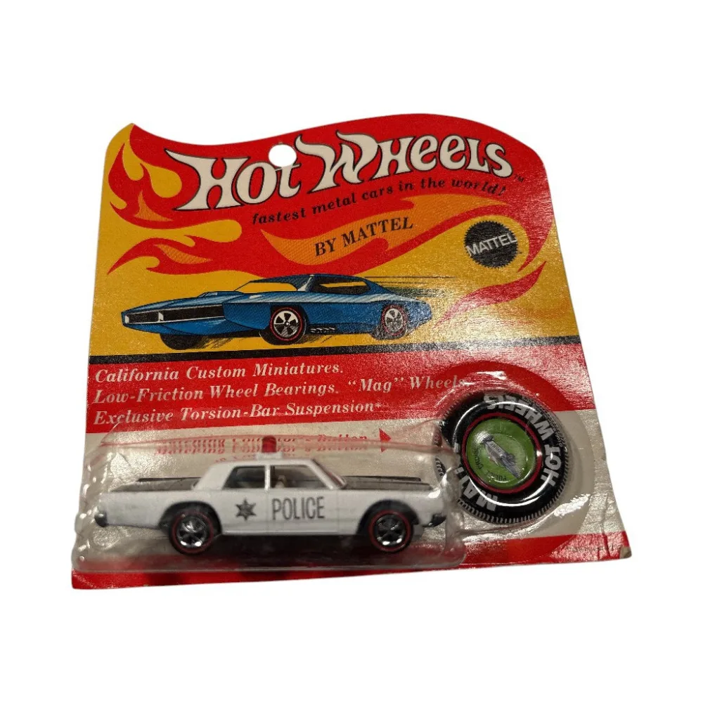 Custom Police Cruiser — 6269 — Black & White (Solid Red Dome) — imagem 2