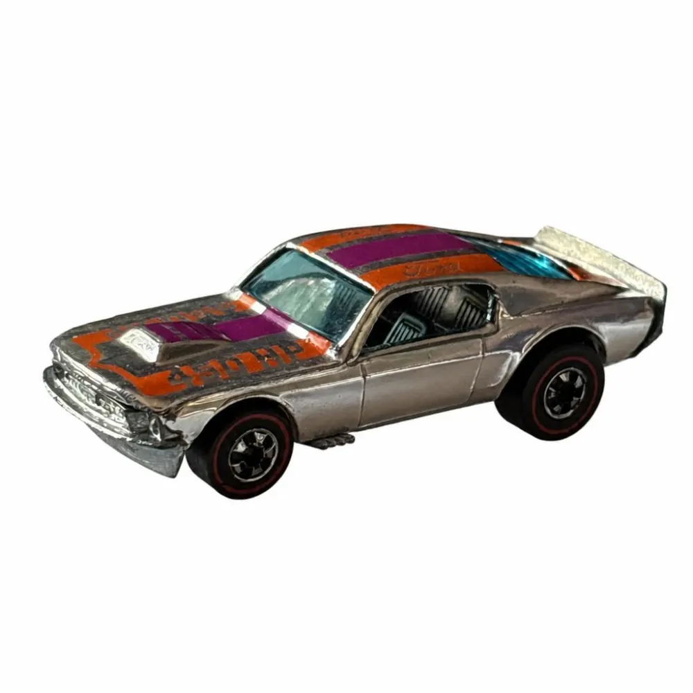 Mustang Stocker — 9203 — Chrome (Orange & Magenta Stripes)