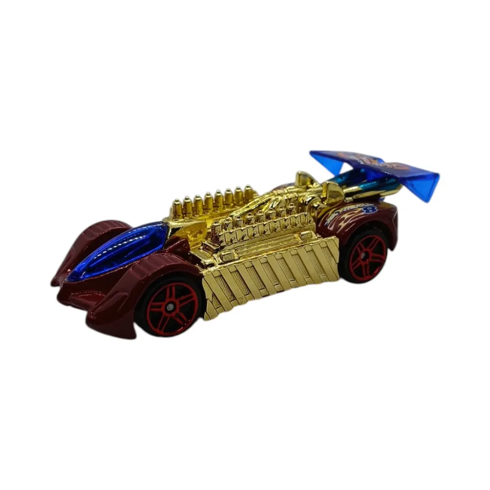 Krazy 8s — B3795 — Red with gold engine
