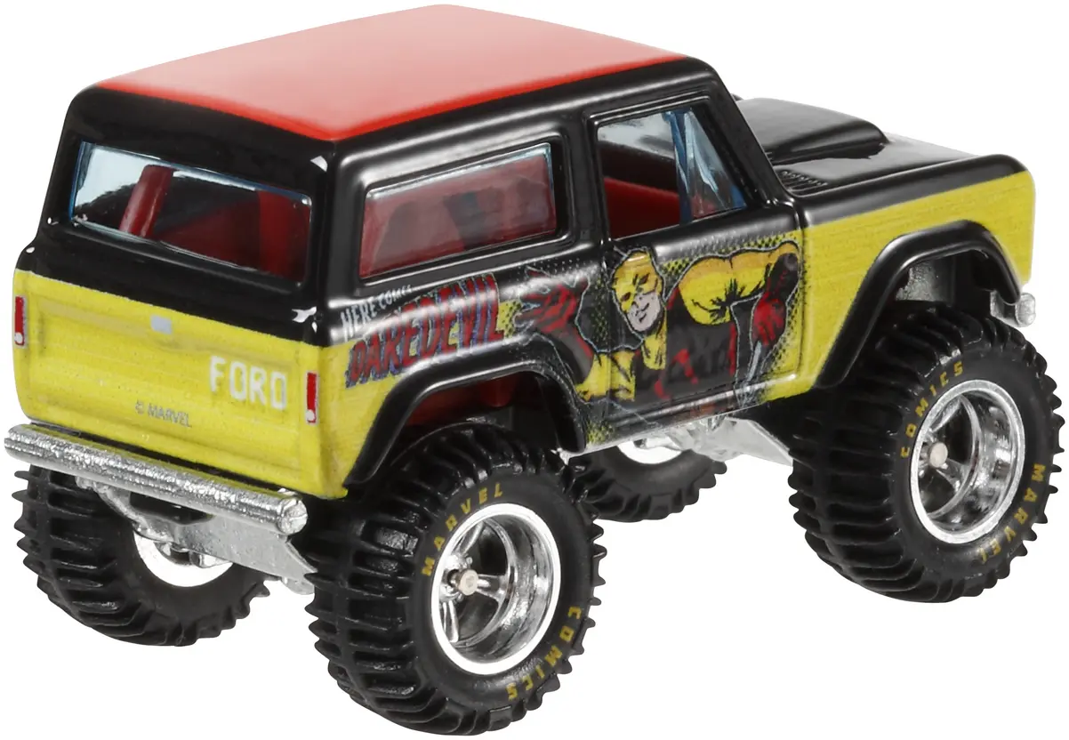 '67 FORD BRONCO ROADSTER — BDR89 — Black & Yellow w/ Red roof — imagem 2