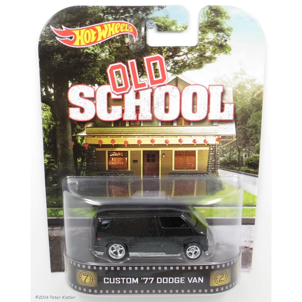 Custom '77 Dodge Van — BDT88 — Metalflake Black — imagem 2