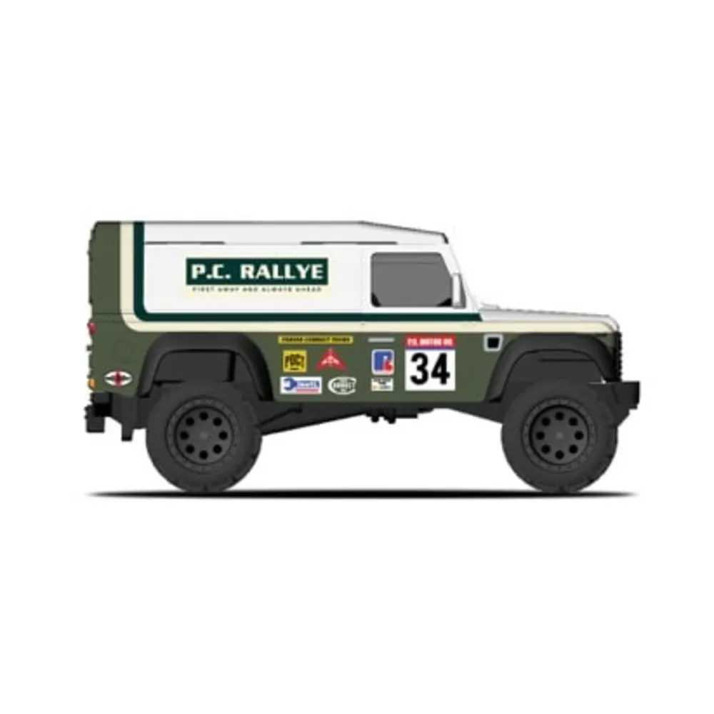 Land Rover Defender 110 Hard Top — BE004 — Dark Green & White