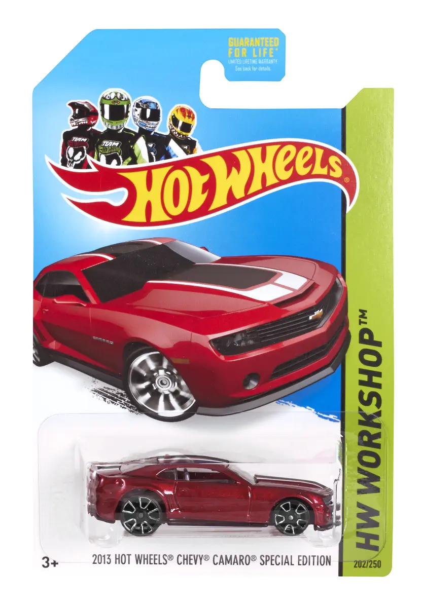 2013 Hot Wheels Chevy Camaro Special Edition — BFD75 — Metalflake Dark Red