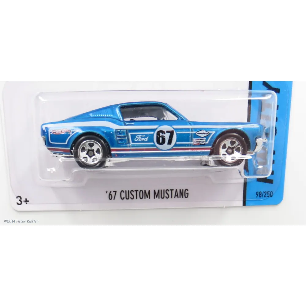 '67 CUSTOM MUSTANG — BFD88 — Metalflake Blue — imagem 8