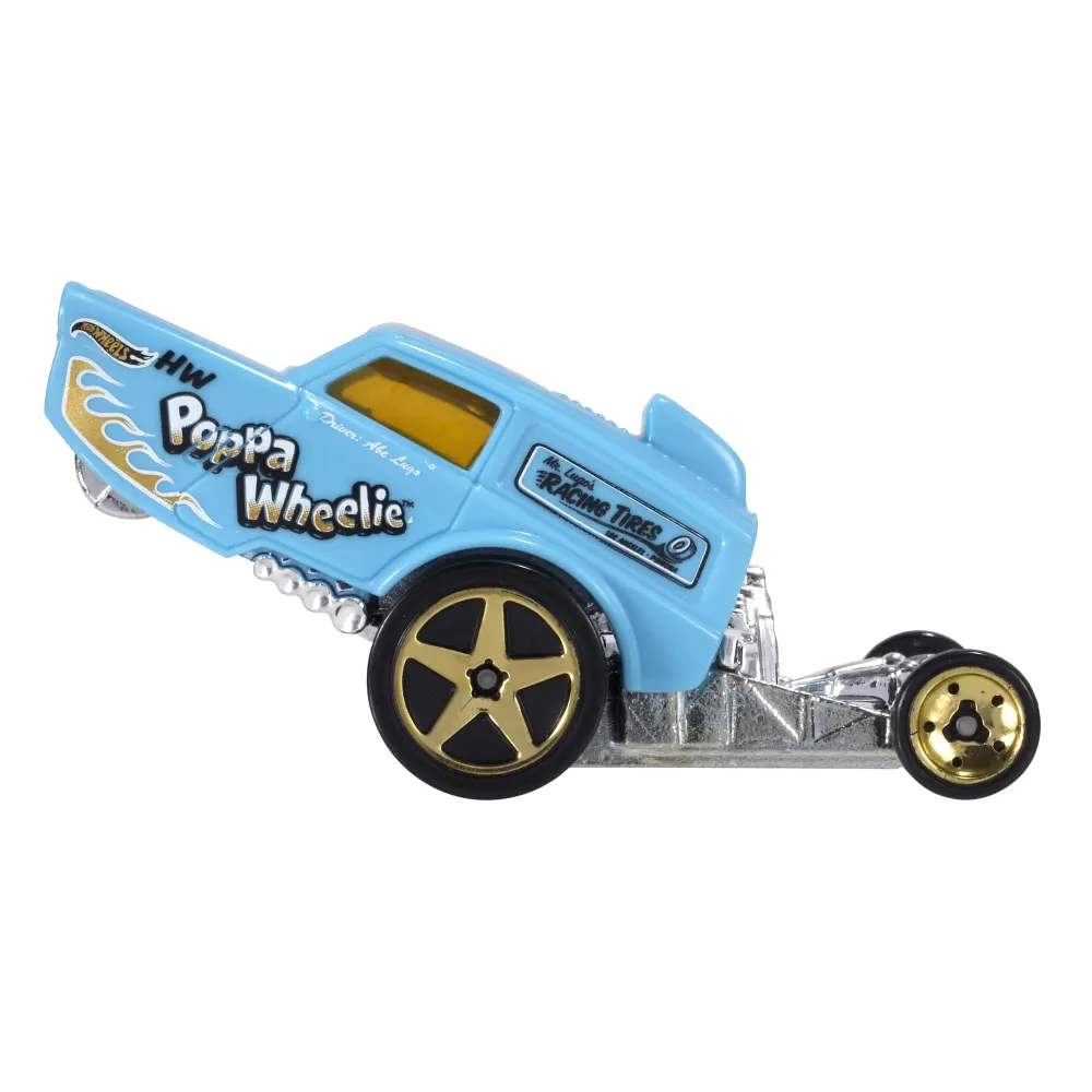 HW Poppa Wheelie — BFF74 — Blue — imagem 4