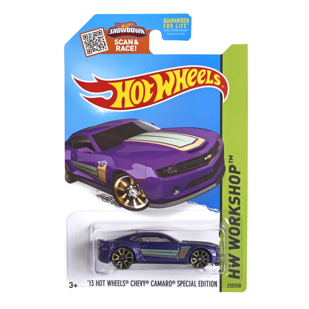 '13 HOT WHEELS CHEVY CAMARO SPECIAL EDITION — CFJ70 — Metalflake Purple — imagem 2