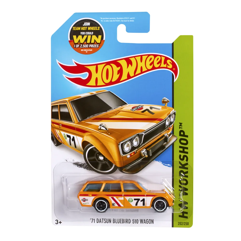 '71 Datsun Bluebird 510 Wagon — CFK96 — Pearl Dark Yellow