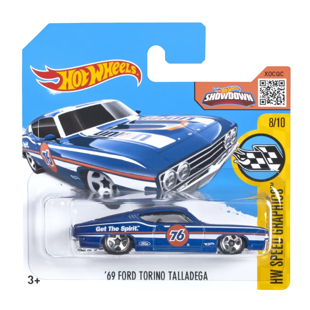 '69 Ford Torino Talladega — DHR27 — Metalflake Dark Blue — imagem 2