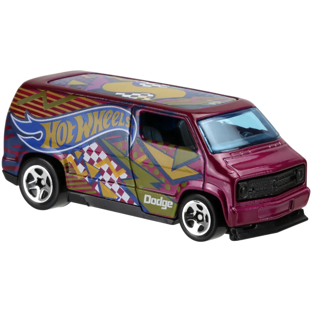 Custom '77 Dodge Van — DHR90 — Metalflake Magenta — imagem 4