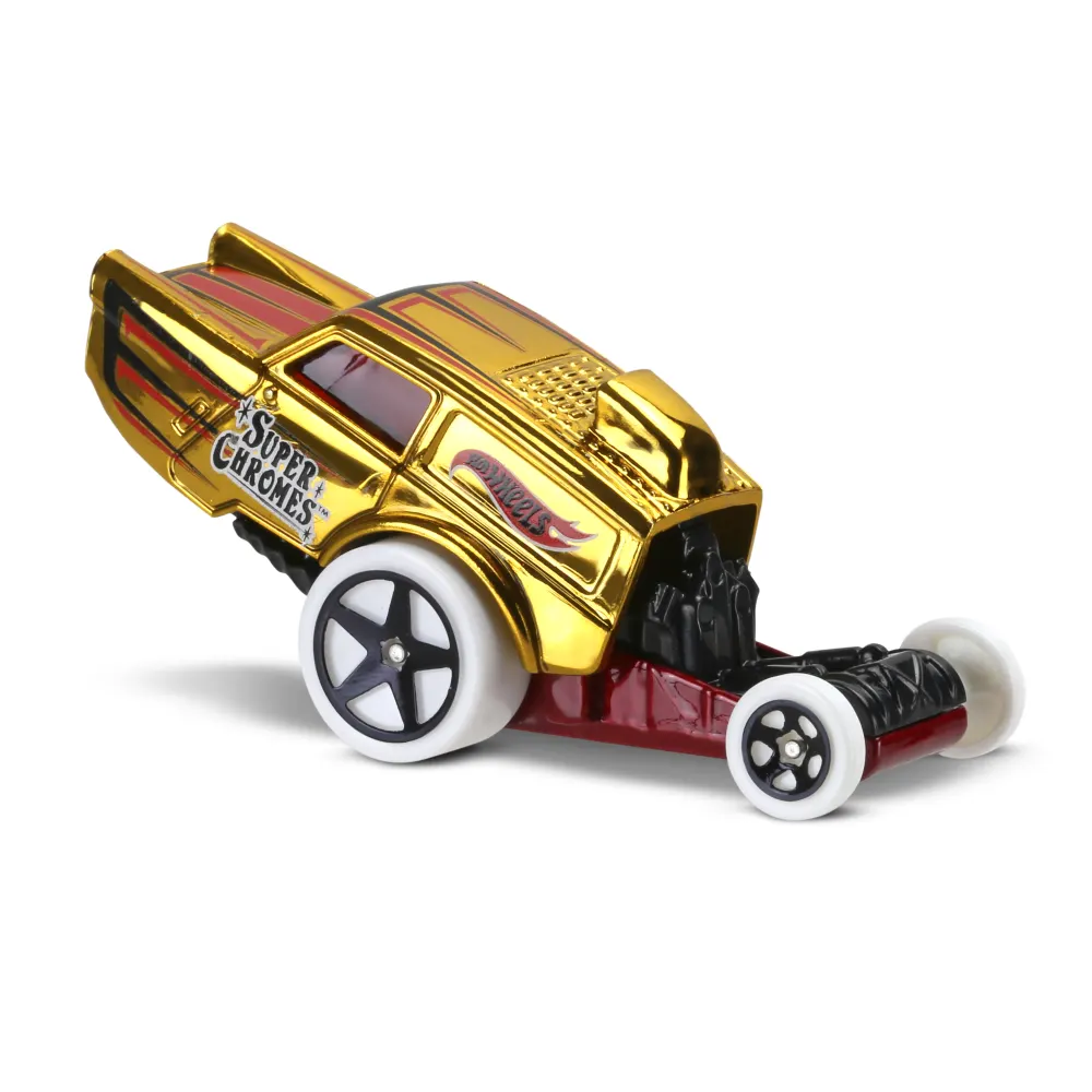 HW Poppa Wheelie — DHW61 — Gold Chrome — imagem 4