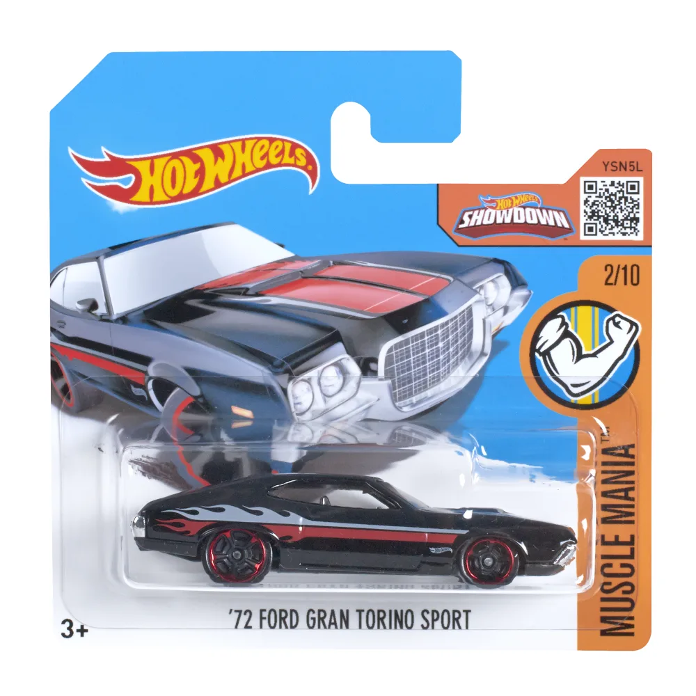 '72 Ford Gran Torino Sport — DHX37 — Black — imagem 2