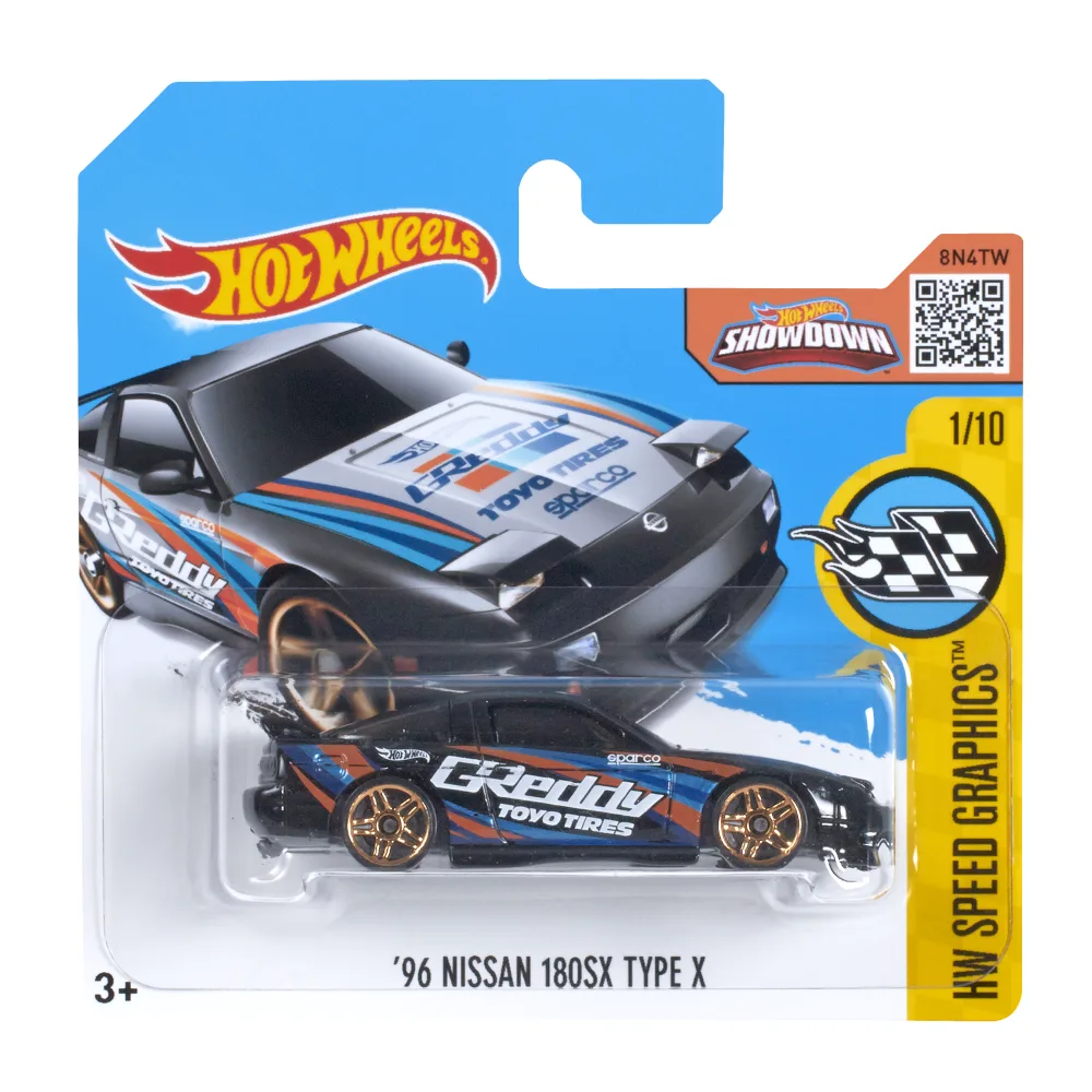 '96 Nissan 180SX Type X — DHX76 — Black — imagem 2
