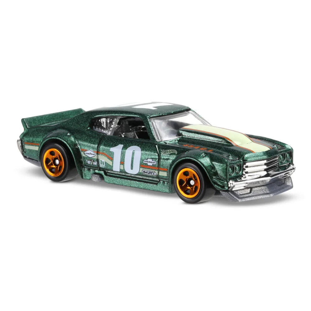 '70 CHEVY CHEVELLE — DHY04 — Metalflake Dark Green — imagem 3