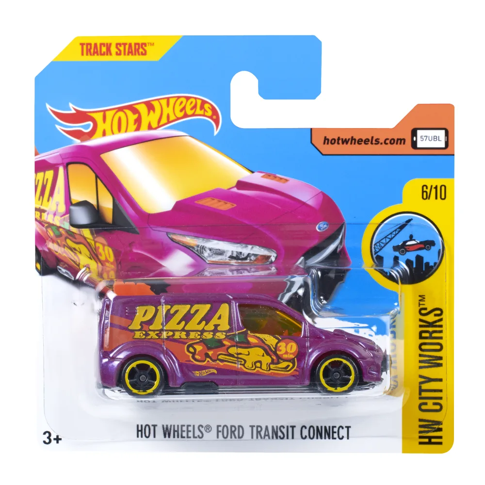 Hot Wheels Ford Transit Connect — DVC42 — Pearl Dark Pink — imagem 2