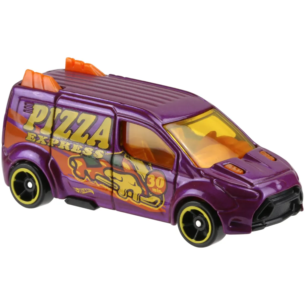 Hot Wheels Ford Transit Connect — DVC42 — Pearl Dark Pink — imagem 4