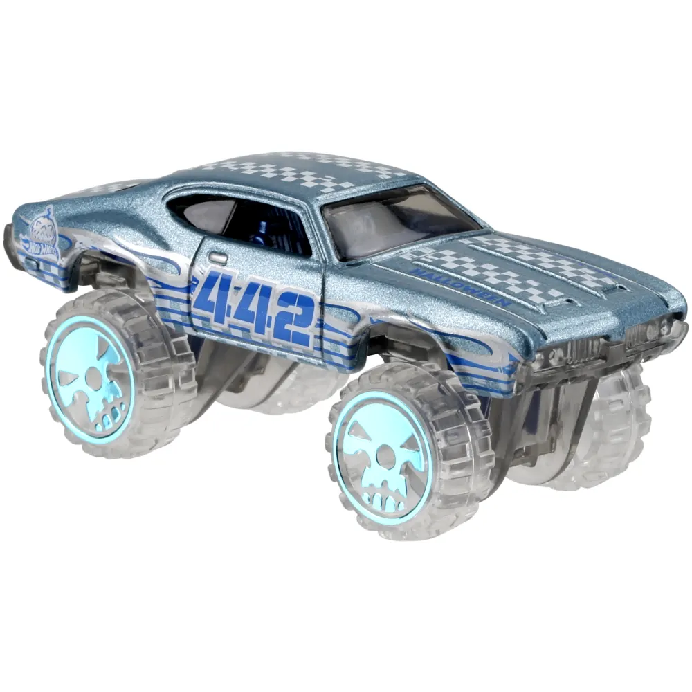 Olds 442 W-30 — DYB56 — Metalflake Light Blue — imagem 3
