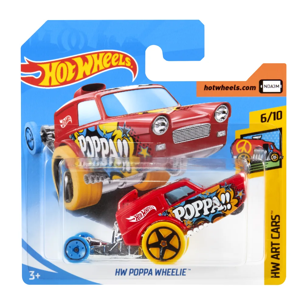 HW Poppa Wheelie — FJW75 — Red — imagem 2