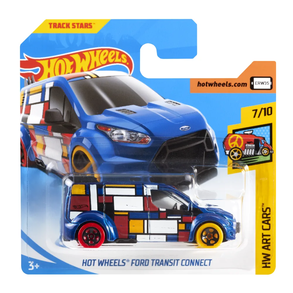 Hot Wheels Ford Transit Connect — FJW76 — Blue