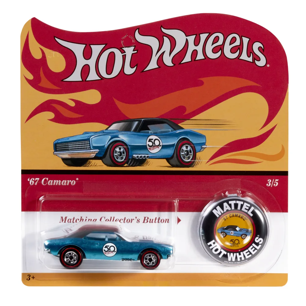 COLLECTOR'S BUTTON - '67 CAMARO — FTX86 — Spectraflame Aqua — imagem 2