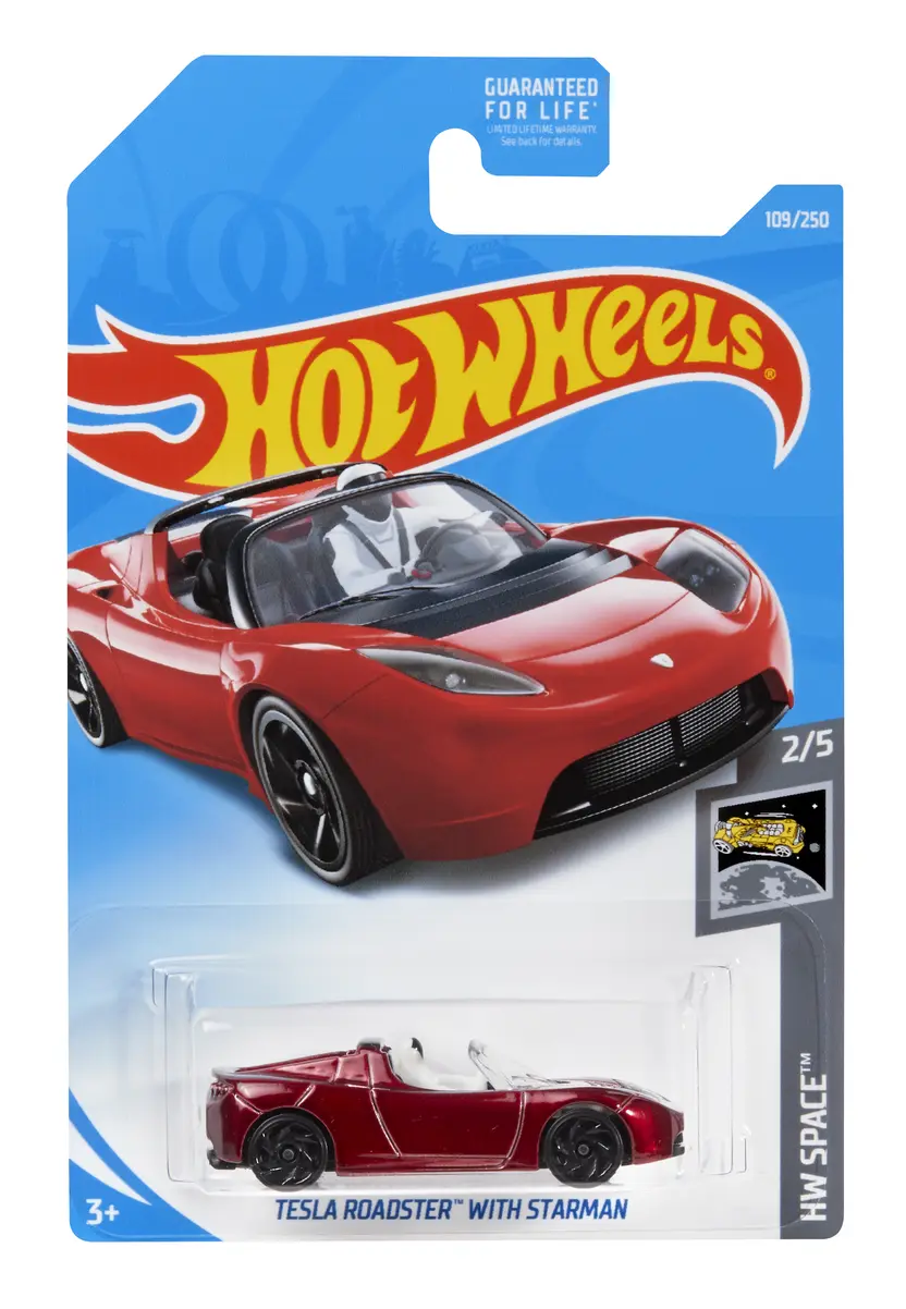 TESLA ROADSTER WITH STARMAN — FYD29 — Metallic Red — imagem 2
