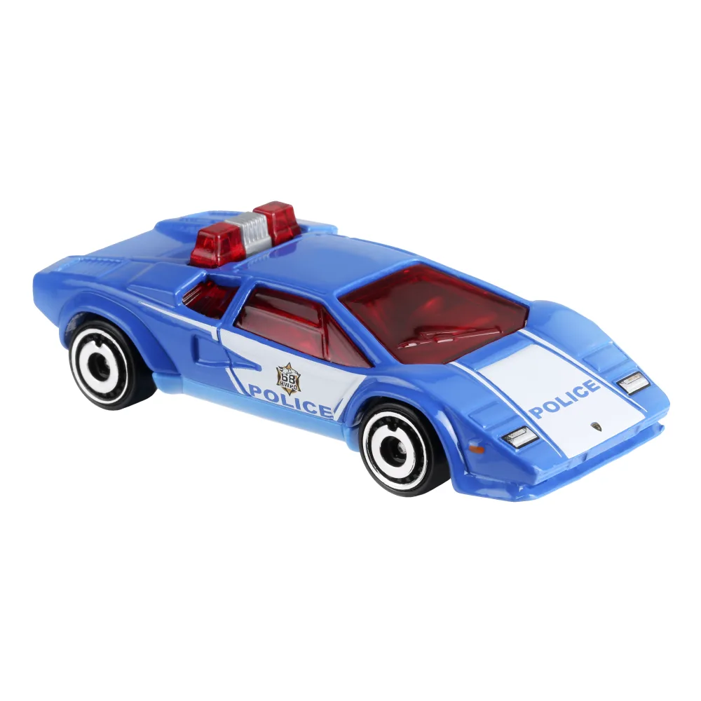 LAMBORGHINI COUNTACH POLICE CAR — FYG84 — Blue
