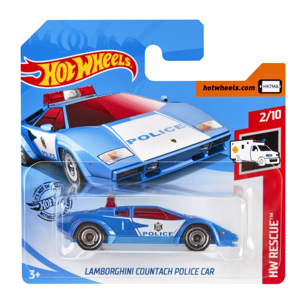 LAMBORGHINI COUNTACH POLICE CAR — FYG84 — Blue — imagem 2