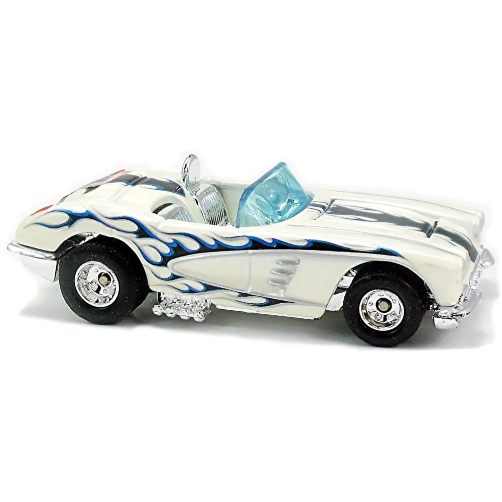 1958 CORVETTE — G6738 — Metalflake White — imagem 2
