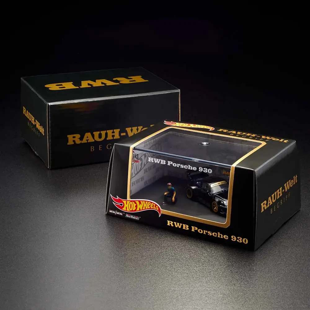 RWB PORSCHE 930 W/ AKIRA NAKAI FIGURINE — GDF84 — Spectraflame black — imagem 2