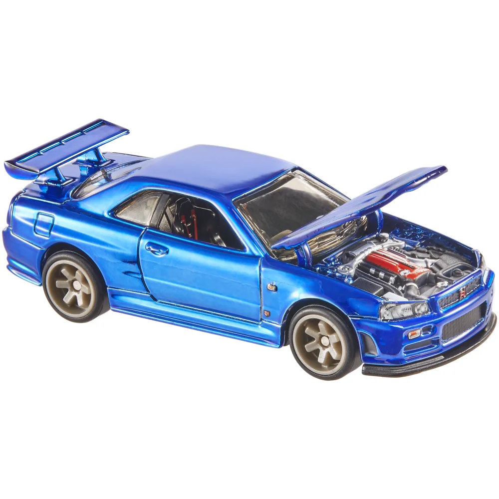 Nissan Skyline GT-R (BNR34) — GDF86 — Spectraflame Race Team Blue — imagem 3