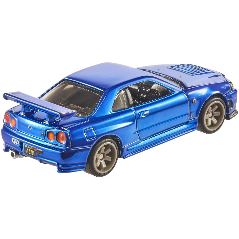 Nissan Skyline GT-R (BNR34) — GDF86 — Spectraflame Race Team Blue — imagem 4