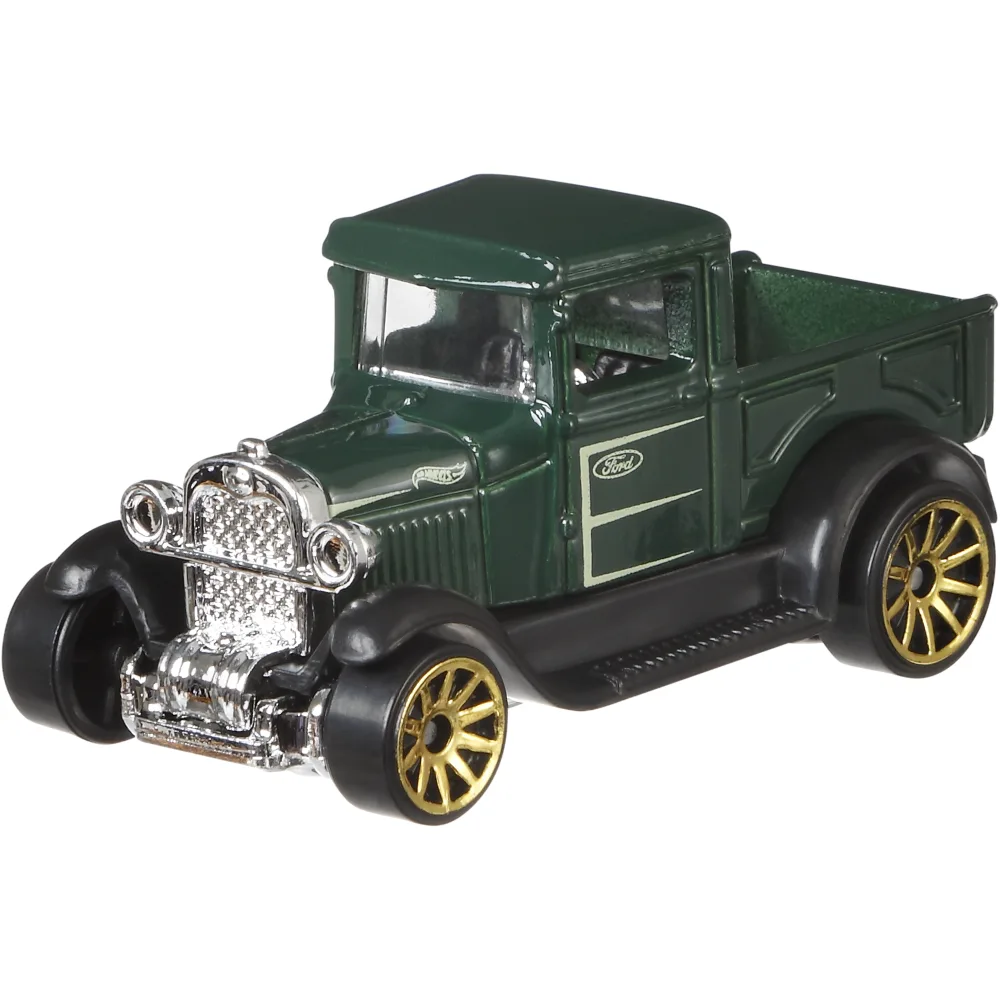 '29 Ford Pickup — GDG68 — Dark Green Body & Black Running Boards
