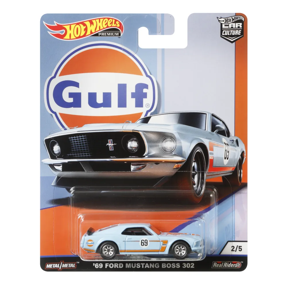 '69 Ford Mustang Boss 302 — GFY03 — Gulf Racing Blue — imagem 2