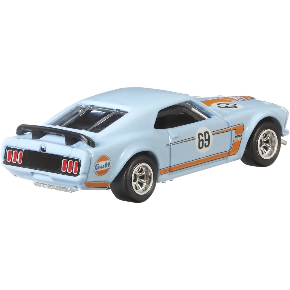 '69 Ford Mustang Boss 302 — GFY03 — Gulf Racing Blue — imagem 3