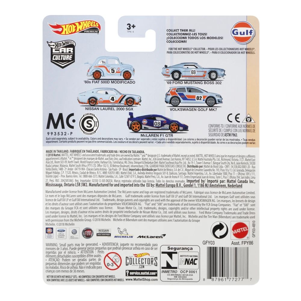 '69 Ford Mustang Boss 302 — GFY03 — Gulf Racing Blue — imagem 5