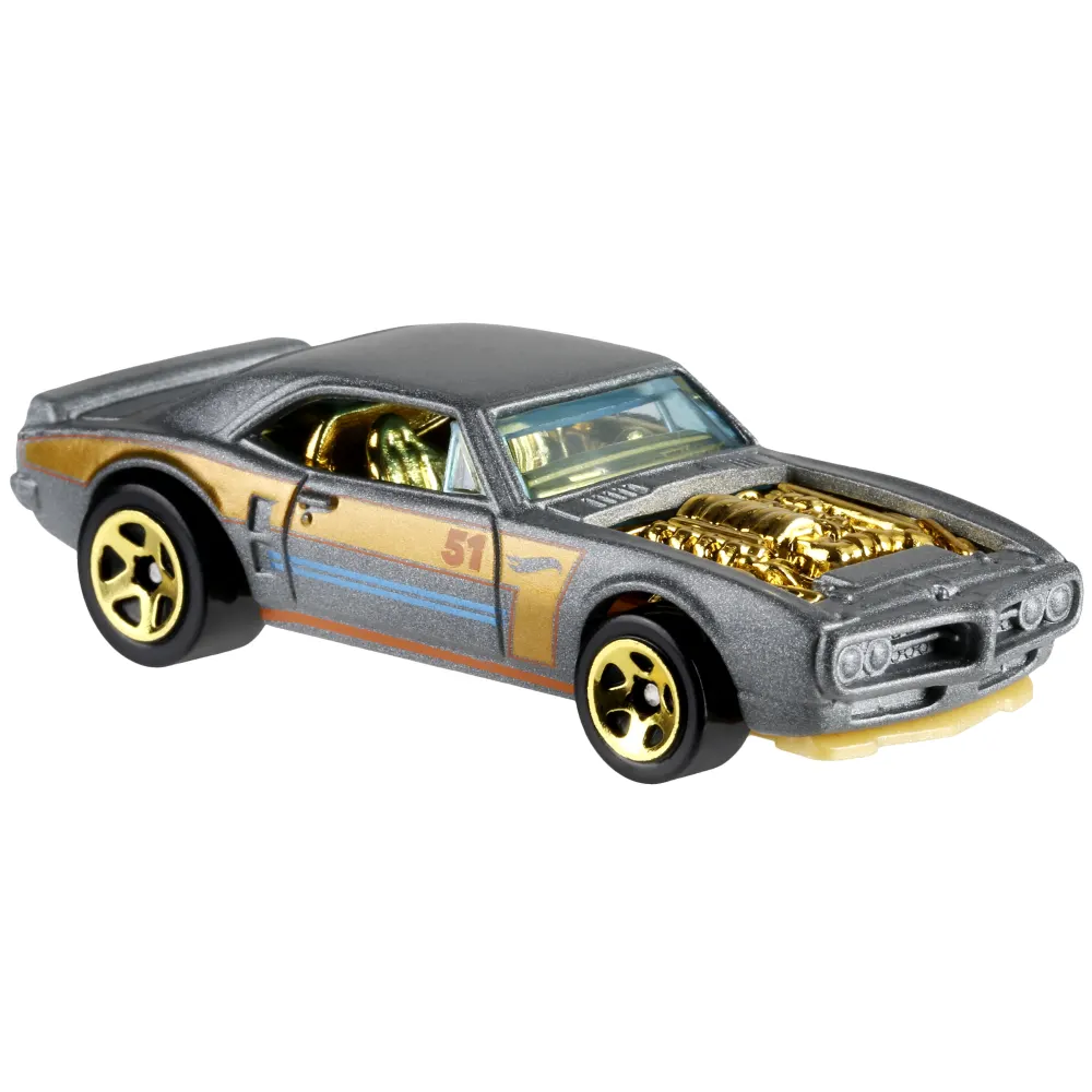 Custom '67 Pontiac Firebird — GHN96 — Metalflake Matte Gray — imagem 4